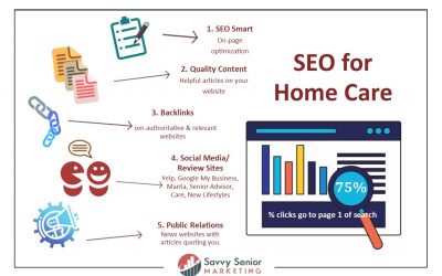 SEO Sales System Infographic, SEO for home care websites