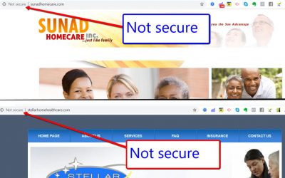 Half of home care websites lack SSL security