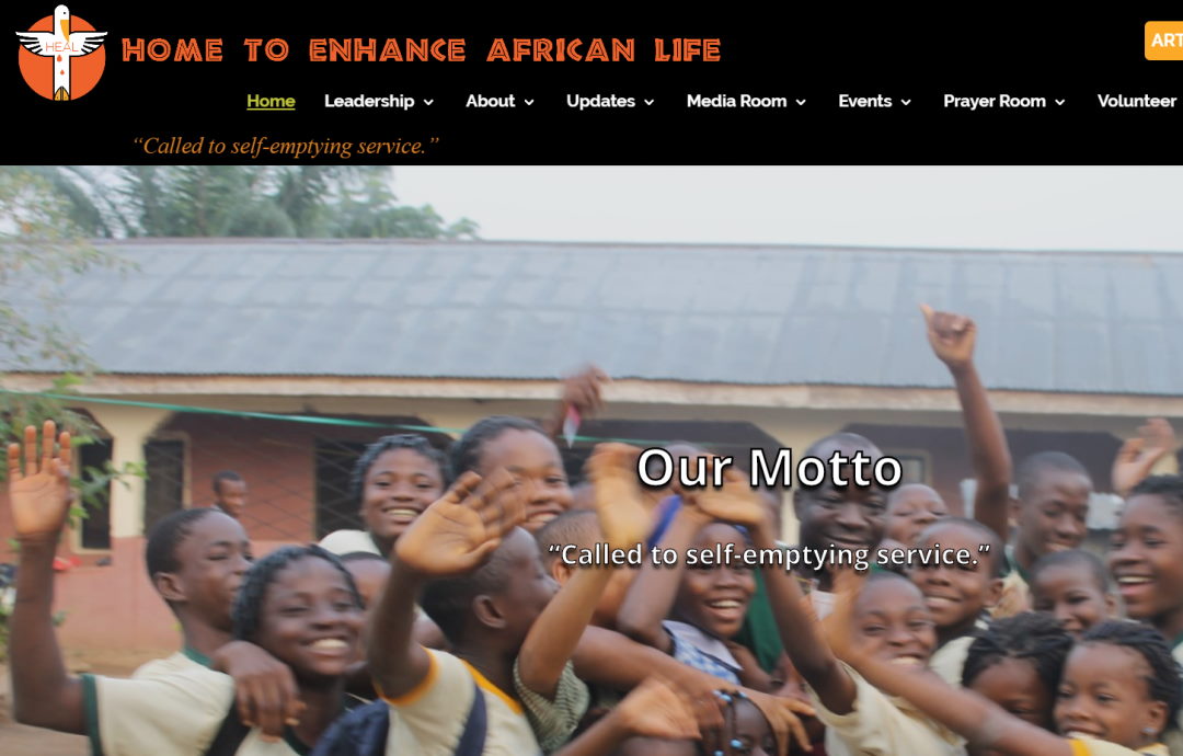 Home to Enhance African Life website design