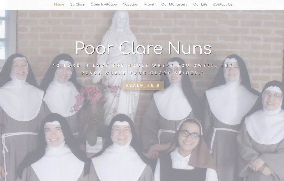 Chicago Poor Clares website design